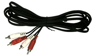Cable de audio estereo con 2 conectores RCA para DVD