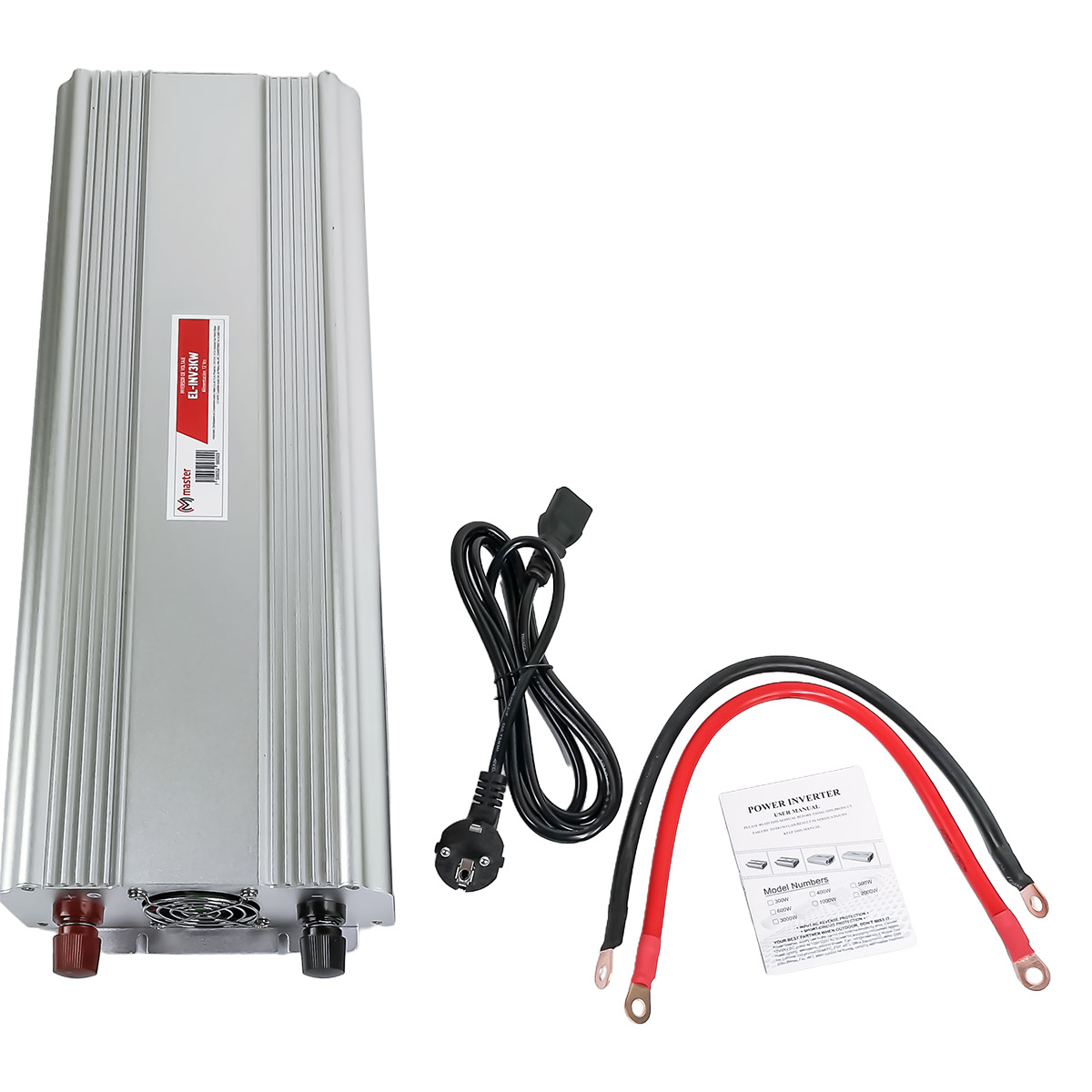 INVERSOR DE VOLTAJE PERMITE CONECTAR APARADOS DE USO DOMESTICO EN EL AUTO O UNA BATERÍA, NO MAYOR A 12 V CUENTA CON CAPACIDAD DE HASTA 3000 WATTS, PUERTO USB PARA CARGA DE DISPOSITIVOS.
