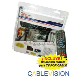 KIT DE CABLES Y ACCESORIOS PARA CONECTAR CABLE EN CASA, MARCA MASTER  (KITTV-CABLE)