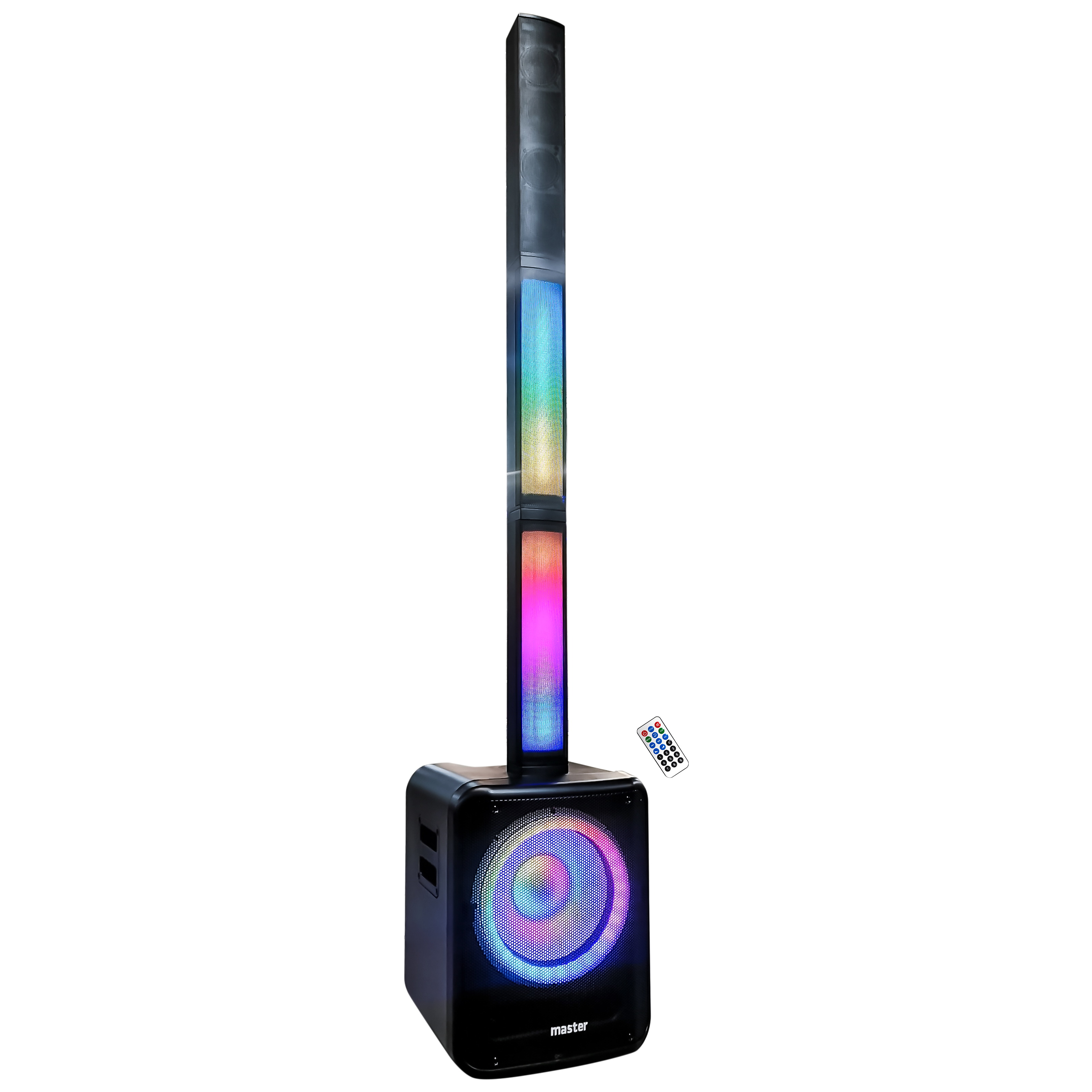 Sistema de audio tipo array y subwoofer de 12"