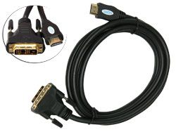CABLE HDMI A DVI IDEAL PARA PANTALLAS Y APARATOS DE ALTA DEFINICION.