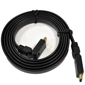 CABLE HDMI  1.4v PLANO, CON CONECTORES ARTICULADOS