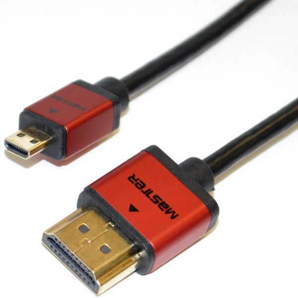 CABLE HDMI a MICROHDMI ULTRADELGADO, V. 1.4, 1.8 M