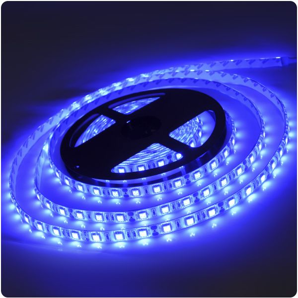 Tira de luces LED azul con pilas 50 Micro tiras de luces LED 5M Tira de luces  LED para interiores y exteriores con temporizador de ahorro de batería  Ormromra YQ-0313