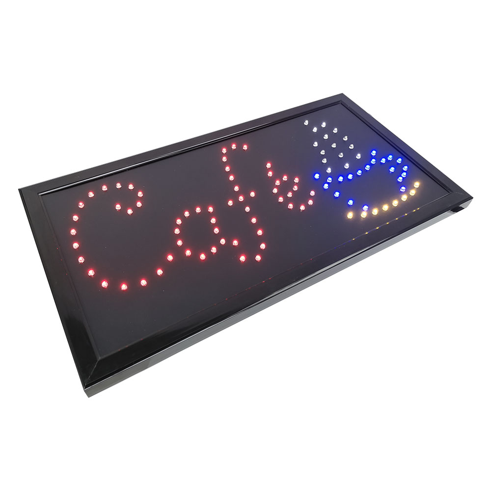 Cartel luminoso LED con palabra Café. Alimentación directa 220 Volts –  Tienda Novelty 🇺🇾