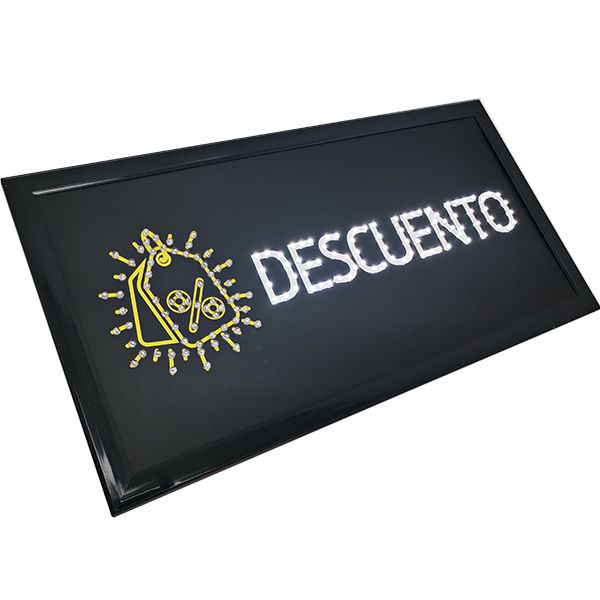 LETRERO LED DESCUENTO