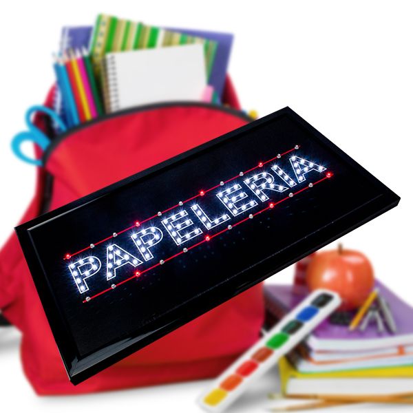 LETRERO LED PAPELERIA