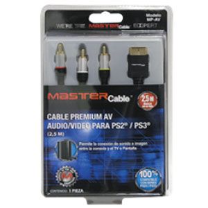 CABLES PREMIUM AV, AUDIO/VIDEO PARA PS2 Y PS3