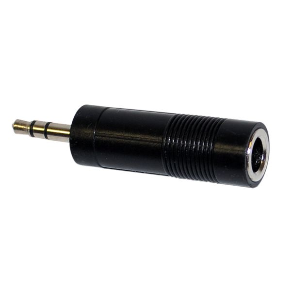 Adaptador de Plástico Jack 3.5 a Plug 6.3 Monoaural